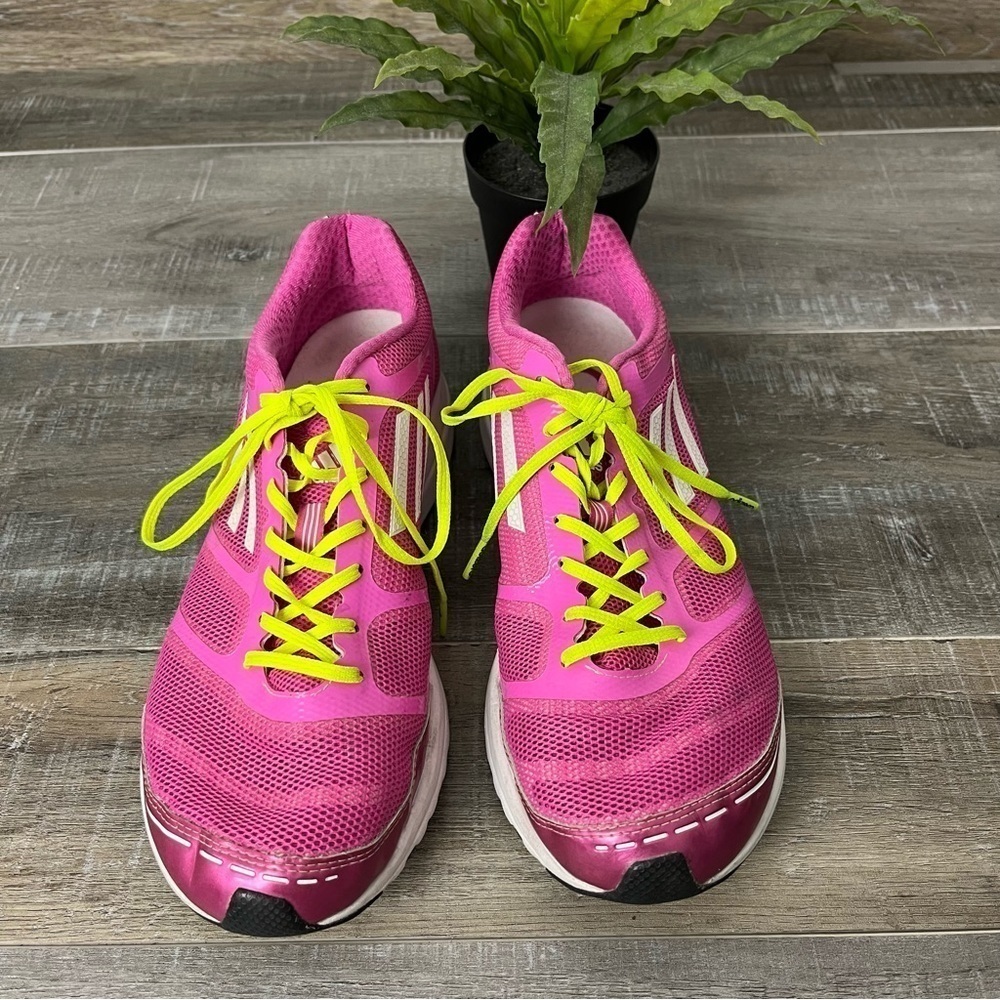 ADIDAS Adizero Pink White Feather Sprint Frame Size 8.5 - Picture 9 of 16